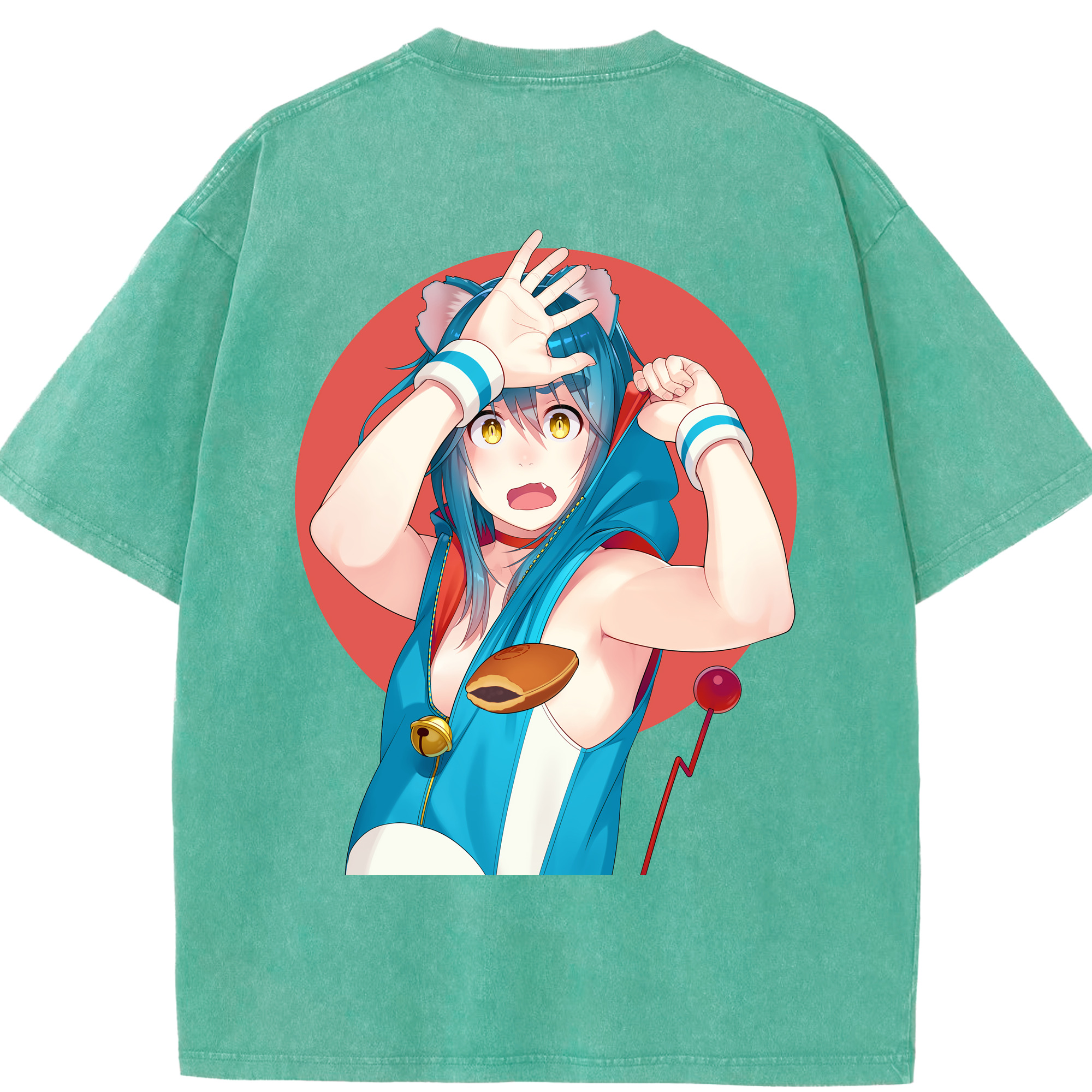 （画像用） ドラえもん Doraemon 綿100% ヴィンテージ風 半袖Tシャツ（背面プリント）